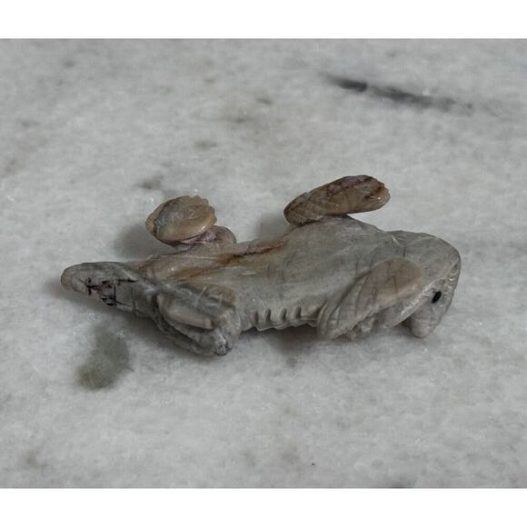 Zuni Fabian Cheama Signed Horned Toad Fetish Stone - Picture 13 of 14